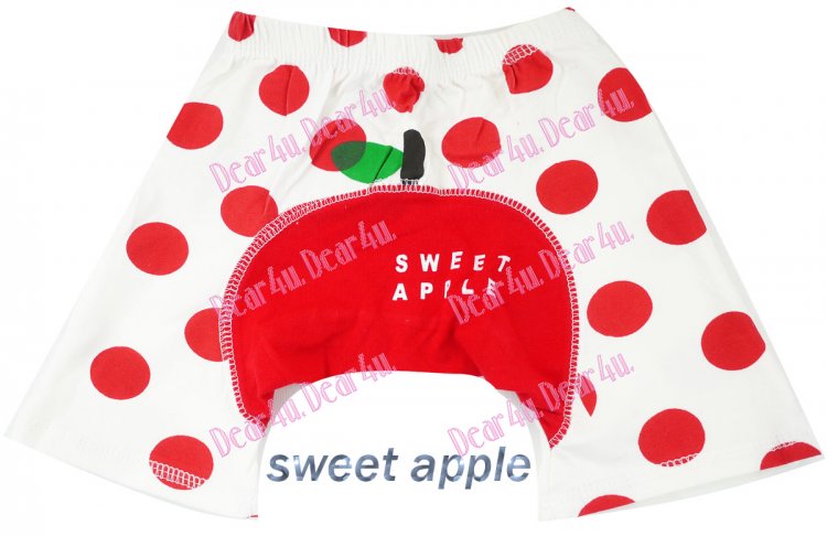 Baby boys/girls bloomer nappy cover short pants - sweet apple - Click Image to Close