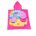 Girls boys small Bath / Beach hooded Towel - Peppa Pig