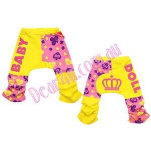 Baby boys/girls spring/autumn thick tights pants leggings-Yellow