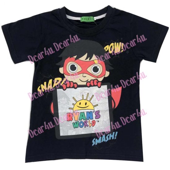 Ryan toys review 100% cotton T-shirt - black - Click Image to Close