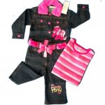 Girls Denim 3pcs Top Jacket & Pants sets My Little PONY