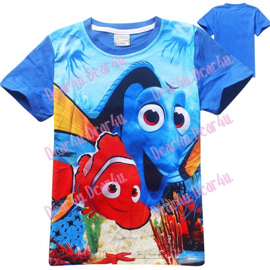 Boys Finding DORY finding NEMO2 cotton t-shirt - blue - Click Image to Close