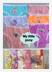 Girls undies briefs - My little PONY pack of 6 assorted colour