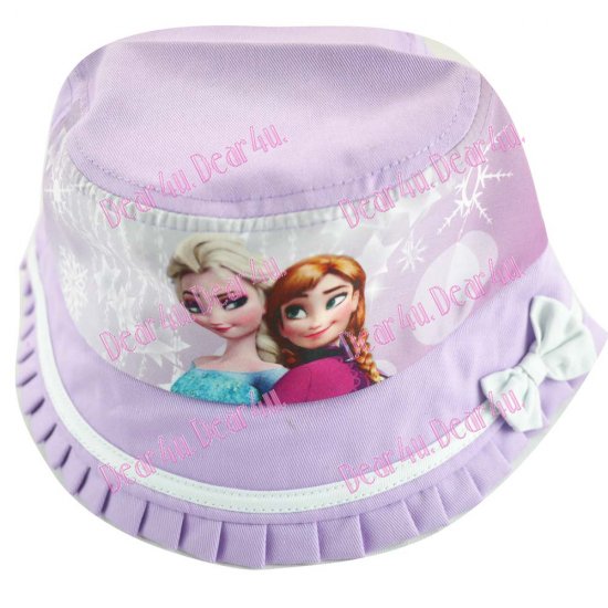 Kids toddler bucket hat - Frozen purple - Click Image to Close