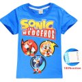 Sonic The Hedgehog 100% cotton T-shirt - blue