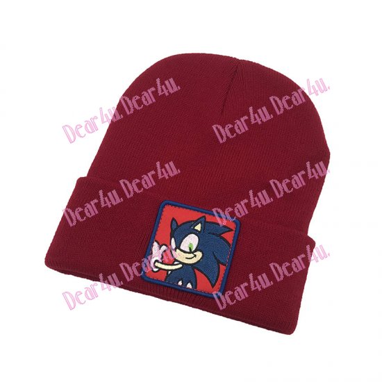 Kids adult beanie cap - Sonic the hedgehog - Click Image to Close
