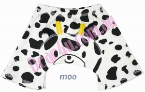 Baby boys/girls bloomer nappy cover short pants - moo