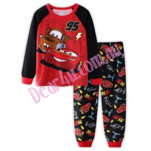 Babies boys long sleeve cotton 2pcs pyjama pjs - Cars Mcqueen 2