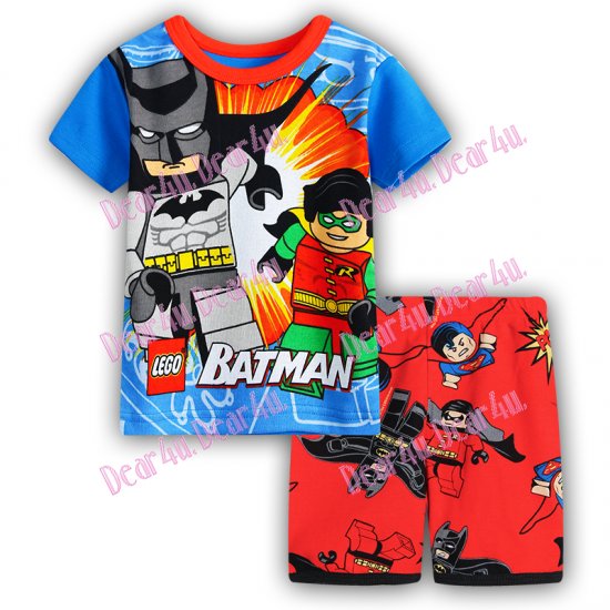 Babies boys BATMAN LEGO 2pcs pyjama pjs - cotton - Click Image to Close