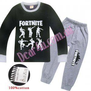 Boys FORTNITE 100% cotton long sleeve pjs outfit - 6 floss