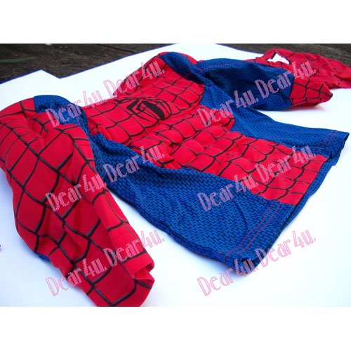 Spiderman Costume party dressup padded Muscle Mask 3pcs - Click Image to Close