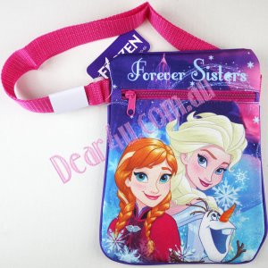 Large Girls kids small shoulder bag - Frozen Elsa and Anna