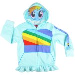 Girls My little pony cutie fleece hoodie jacket with mask