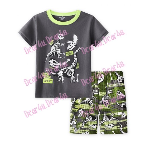 Babies boys DINOSAUR 2pcs pyjama pjs - cotton - Click Image to Close