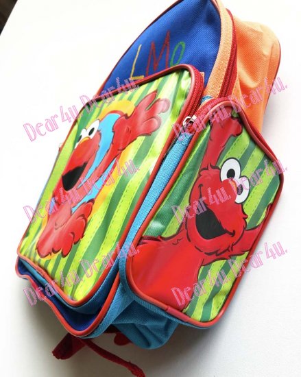 Small boys girls kids school picnic backpack bag - ELMO - Click Image to Close