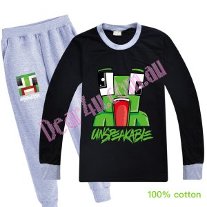 Boys Unspeakable 100% cotton long sleeve pjs outfit