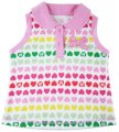 baby Girls dadida singlet heart shirt with 3d bow