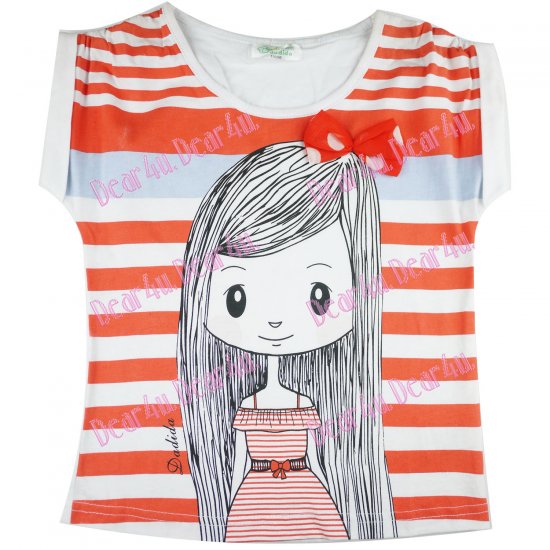 Girls print tee - little girl - Click Image to Close