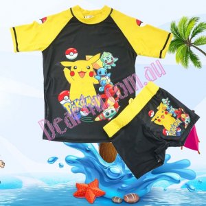 Kids swimming bather swim suit top trunks - Pokemon