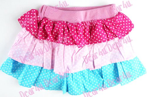 Girls summer Giggle and Hoot pink top and 3 layers skirt - Click Image to Close