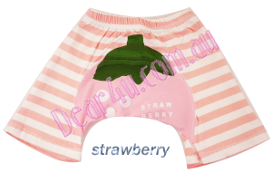 Baby boys/girls bloomer nappy cover short pants - strawberry