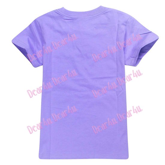 Girls Jojo Siwa short sleeve tee t-shirt - purple 1 - Click Image to Close