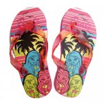 Girls kids summer beach sandals thongs flip flops - Bratz pink