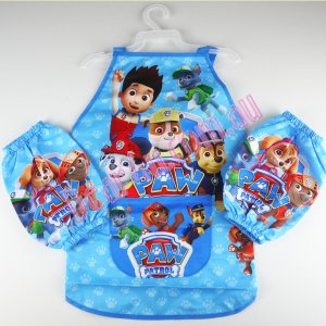 Boys kichen chef craft cooking apron with sleeves - paw patrol