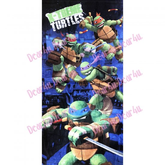 Boys Girls Large Bath / Beach Towel - TMNT Ninja Turtle - Click Image to Close