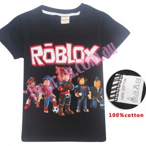 Boys ROBLOX 100% cotton T-shirt - black