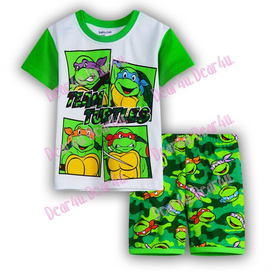 Babies Boys TMNT Ninja Turtle 2pcs pyjama pjs - cotton - Click Image to Close