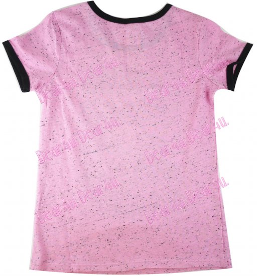 Girls Shopkins print tee - pink - Click Image to Close