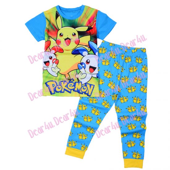 Boys Pokemon Pikachu summer pjs - 6 - Click Image to Close