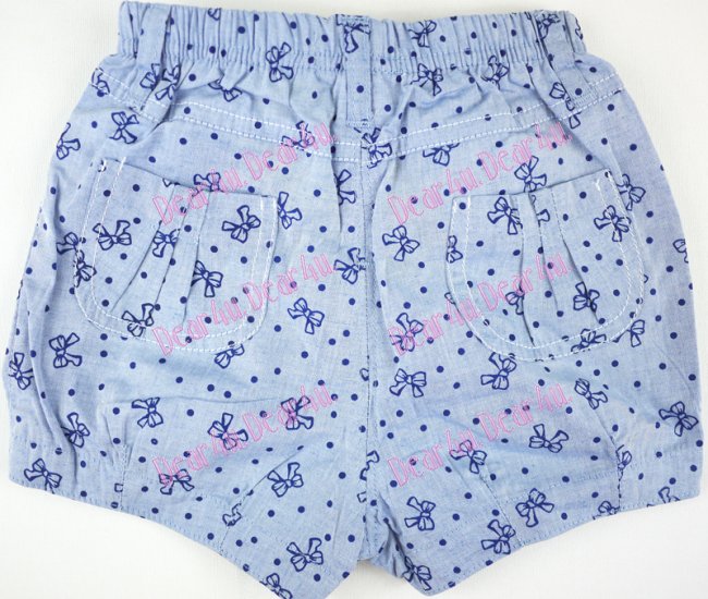 Girls quality tie shorts - Click Image to Close