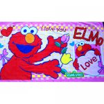 Boys Girls Large Bath / Beach Towel - Seasame street Elmo Pink