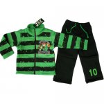 Boys winter Ben 10 Ten striped zip tracksuit 2pcs set