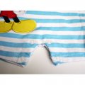 Boys baby Romper blue stripe - Mickey Mouse