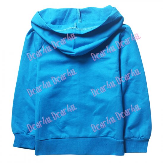 Boys Pokemon blue cotton thin jacket with zip and hoodie - Click Image to Close