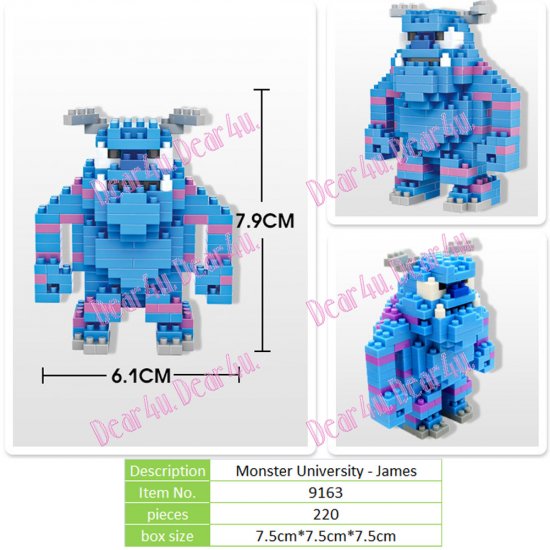 Minion Monster Uni LOZ iBLOCK Micro Mini Building Lego set - Click Image to Close