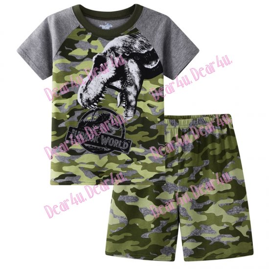Babies boys Dinosaur Jurassic World 2pcs pyjama pjs - cotton - Click Image to Close