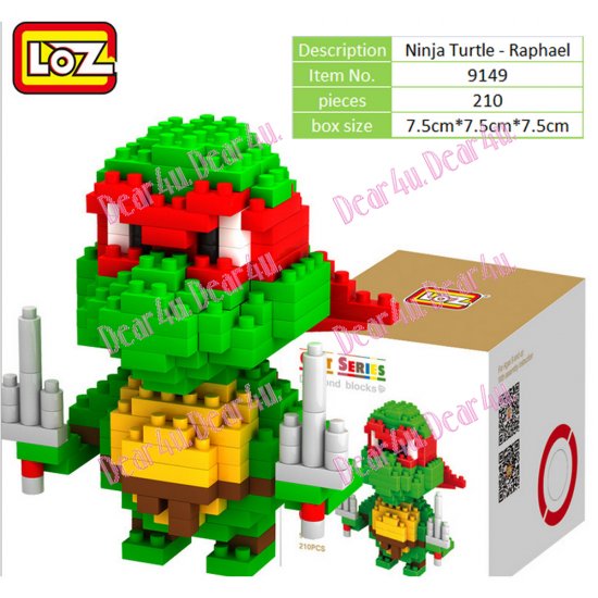 Ninja Turtle LOZ iBLOCK Micro Mini Building Lego set - Click Image to Close