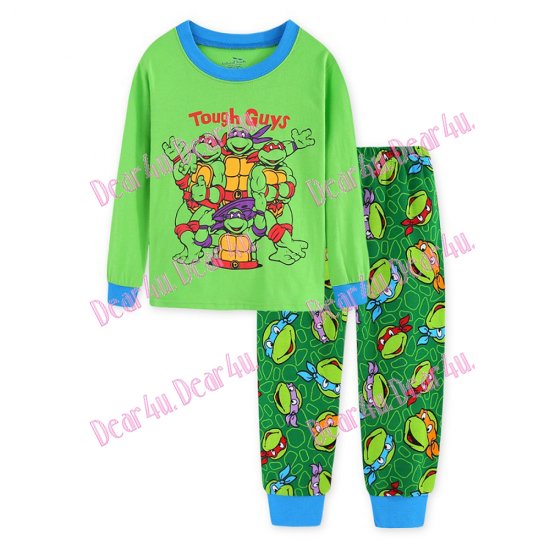 Babies boys long sleeve cotton 2pcs pyjama pjs - TMNT Ninja Turt - Click Image to Close