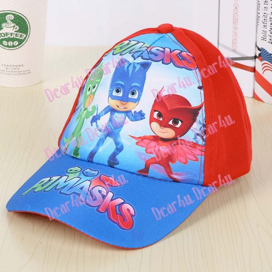Kids 3d cap hat - PJ Mask 3 red - Click Image to Close