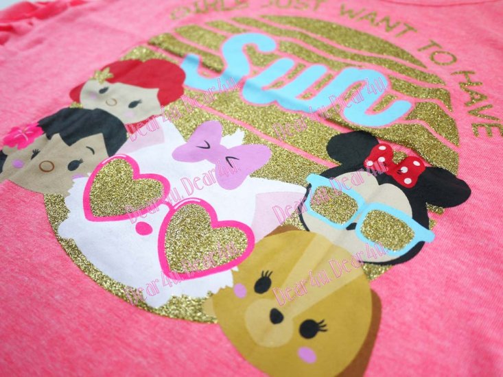 Girls print tee - Disney Tsumtsum - Click Image to Close