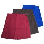 School Uniform girls skirt - Royal blue brown maroon 5-12