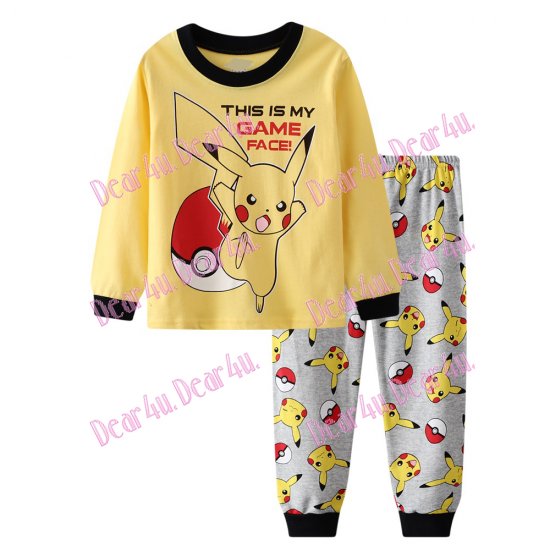 Babies boys cotton 2pcs pyjama pjs - Pokemon Pikachu - Click Image to Close