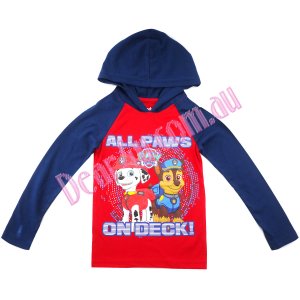 Boys Paw patrol hoodie top - red