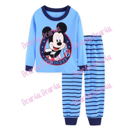 Babies boys long sleeve cotton 2pcs pyjama pjs - Mickey Mouse2 - Click Image to Close