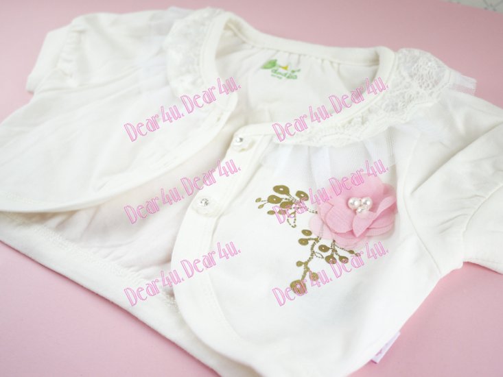 baby Girls dadida Pleated Satin Bolero Jacket Dress Cover Up - Click Image to Close