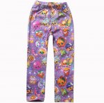 Girls Pants Legging Tight pants - Shopkins 3 purple